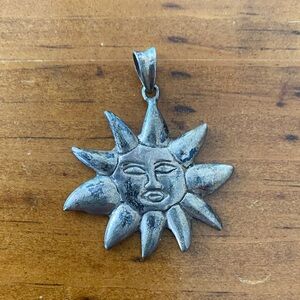 Silver 925 sun charm sunshine sterling silver